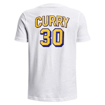 UA Curry Drop Shadow Kids T-Shirt ''White''