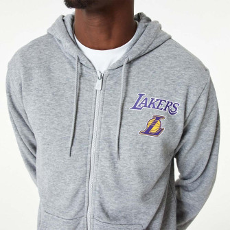 New Era NBA Los Angeles Lakers Essentials Full-Zip Hoodie ''Grey''