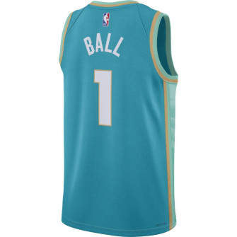 Air Jordan NBA City Edition Charlotte Hornets Lamelo Ball Jesrey ''Teal''