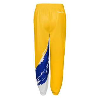 M&N NBA Golden State Warriors Paintbrush Warmup Kids Pants ''Yellow''