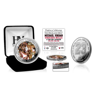 NBA Chicago Bulls Michael Jordan Champion Silver Color Coin