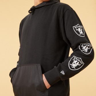 New Era NFL Las Vegas Raiders Sleeve Logo Hoodie ''Black''