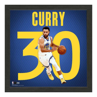 NBA Players Stephen Curry Golden State Warriors Impact Jersey Frame