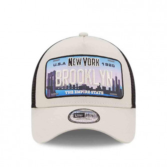 New Era License Plate Brooklyn Trucker Cap ''Cream''