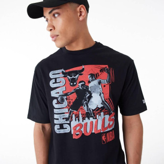 New Era NBA Chicago Bulls Player Graphic Oversized T-Shirt ''Black''