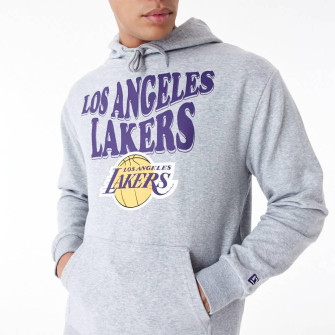 New Era NBA LA Lakers Script Oversized Hoodie ''Grey''