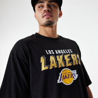 New Era NBA Los Angeles Lakers Team Script T-Shirt ''Black''