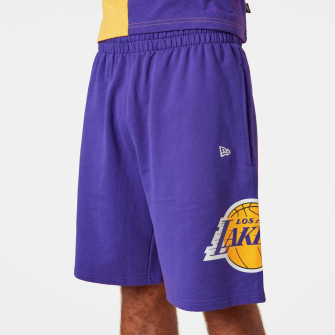 New Era Washed Team Logo LA Lakers Shorts ''Purple''