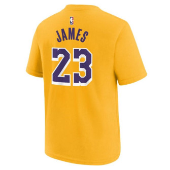 Nike NBA Icon Los Angeles Lakers LeBron James Kids T-Shirt ''Amarillo''