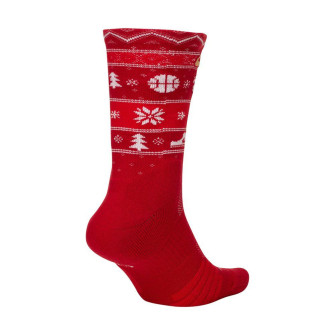 Nike Elite Christmas Crew Socks ''Gym Red''