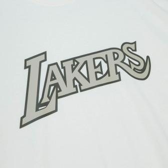 M&N NBA Los Angeles Lakers Cream T-Shirt ''Off White''