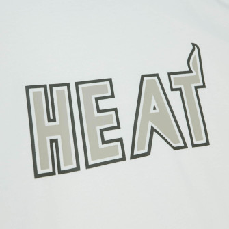 M&N NBA Miami Heat Cream T-Shirt ''Off White''