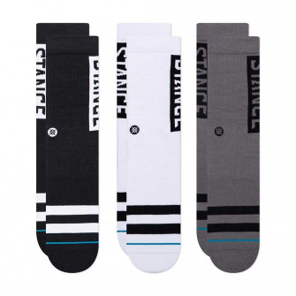 Stance The OG Crew Socks 3-Pack ''White/Black/Grey''