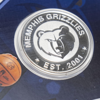NBA Memphis Grizzlies Silver Mint Coin Card ''Ja Morant''