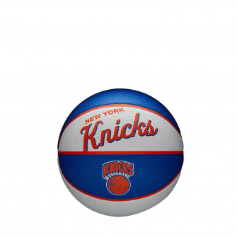 Wilson NBA New York Knicks Team Retro Mini Basketball ''Blue/White'' (3)