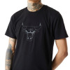 New Era Reflective Print Chicago Bulls T-Shirt ''Black''