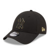 New Era MLB NY Yankees Gold Logo 9Forty Cap ''Black''