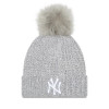 New Era MLB NY Yankees Metallic Logo Cuff Women's Hat ''Grey''