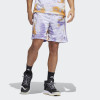 adidas Performance Allover Print Basketball Shorts ''White/Maglil''