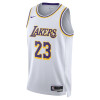 Nike NBA LA Lakers LeBron James Association Edition Swingman Jersey ''White''