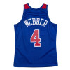 M&N Washington Bullets Chris Webber Authentic Jersey